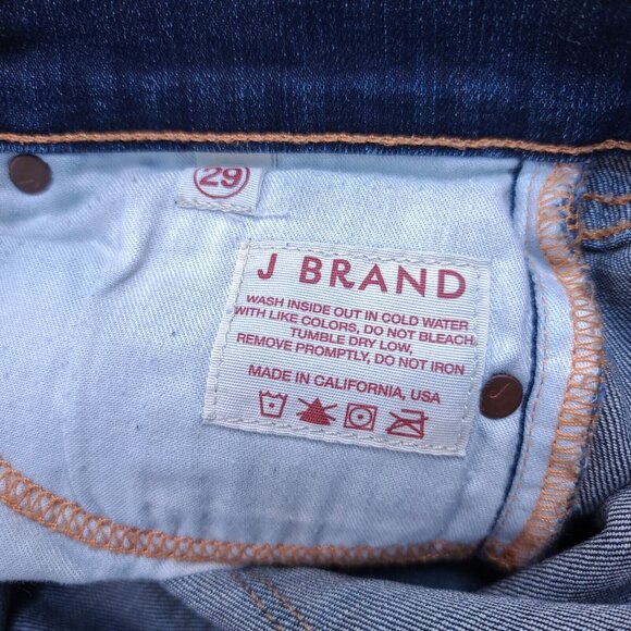 J Brand Womens The Skinny Jeans Size 29 Dark Blue Indigo Denim Stretch Pants - Picture 9 of 9